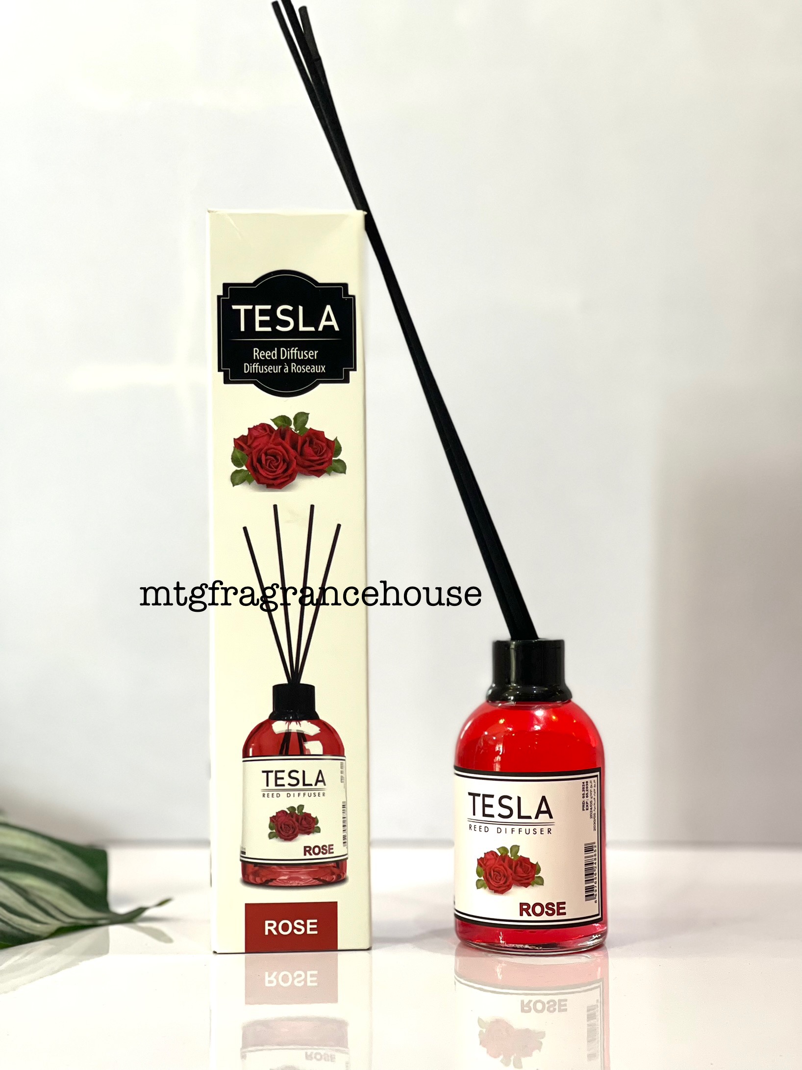 TESLA REED DIFFUSER 110ML ( FRUIT FRAGRANCES) - ROSE