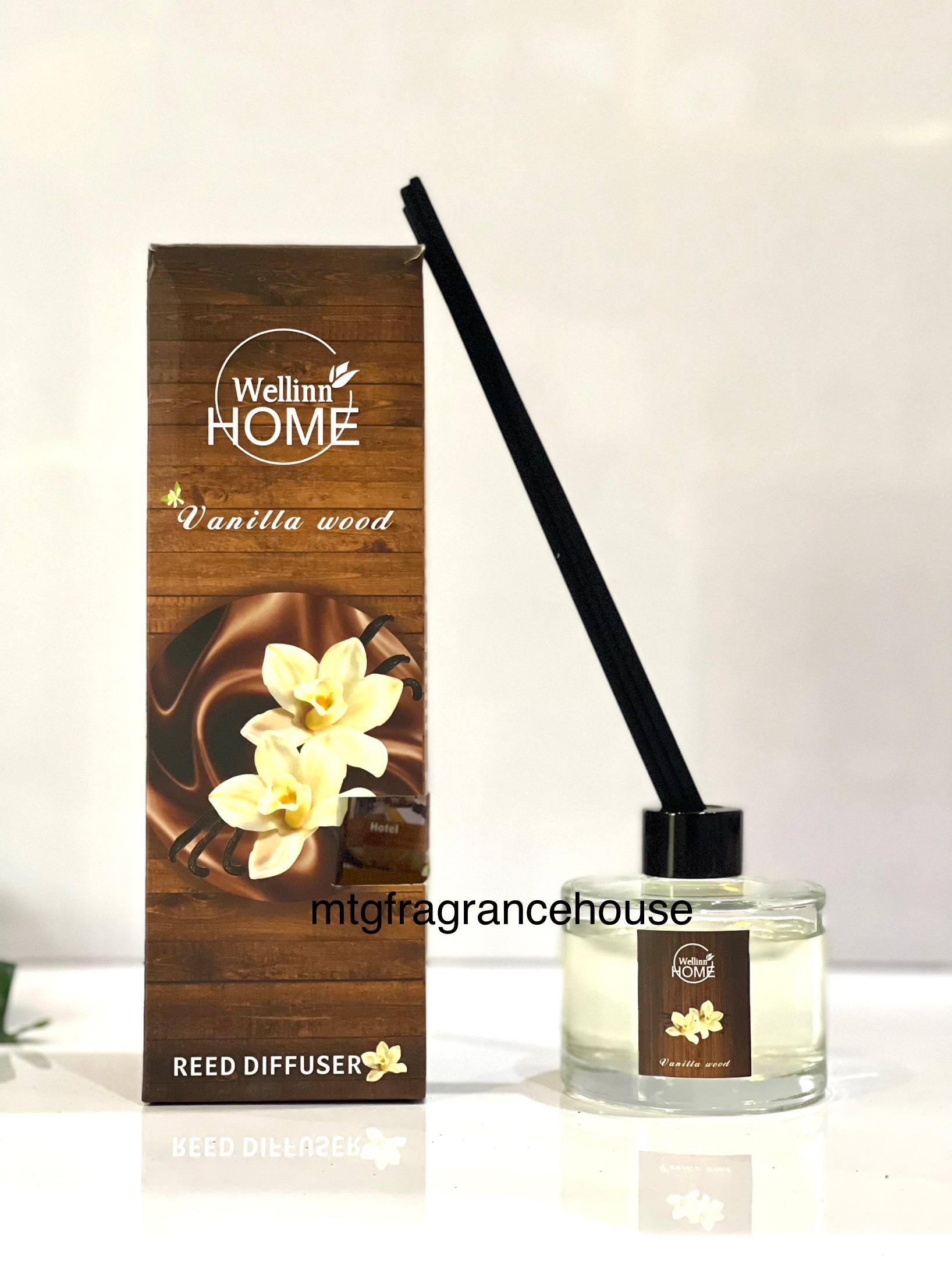 WELLINN HOME REEED DIFFUSER 150ML - VANILLA WOOD