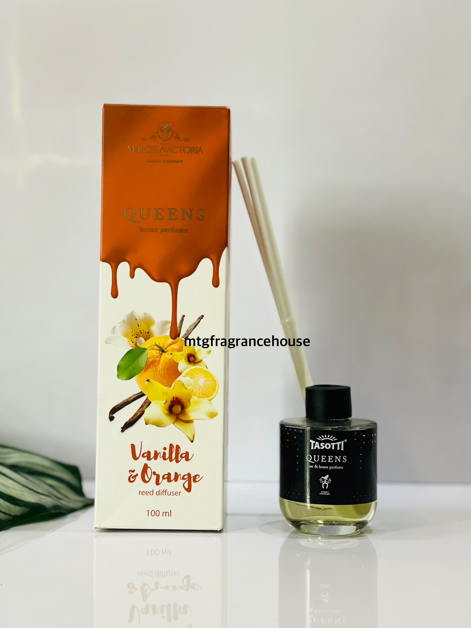 QUEEN REED DIFFUSER 100ML - VANILLA & ORANGE